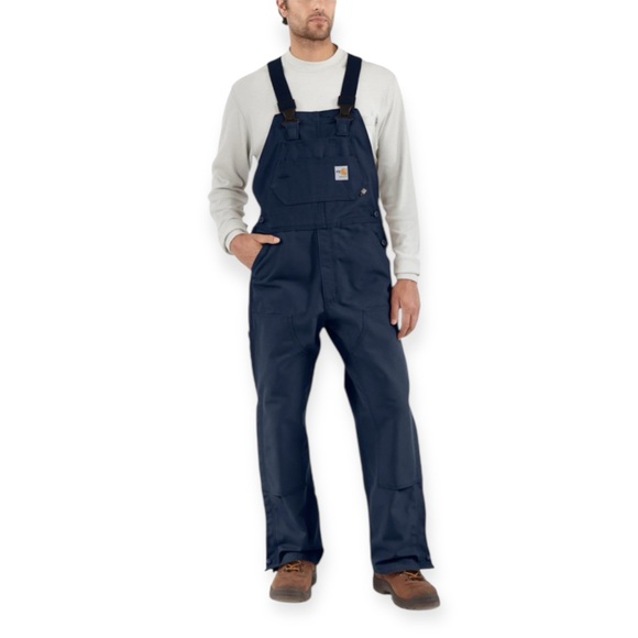 CARHARTT FLAME-RESISTANT BIB OVERALL/LINED